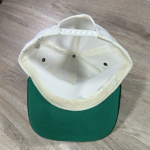 VTG Green Bay Packers Snapback Hat NFL Headmaster White Green Wool Blend Cap - Picture 3 of 8